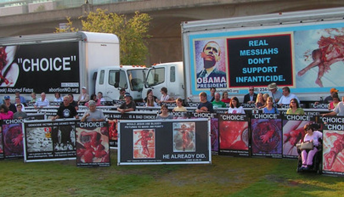 This Is the HORROR We Bring to the Sidewalks of Businesses that Support Abortion