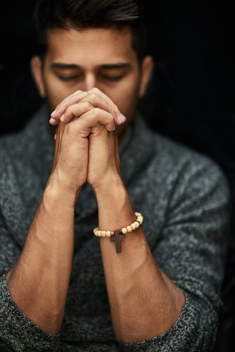 Man praying